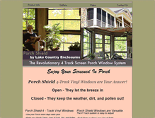 Tablet Screenshot of lakecountryenclosures.com